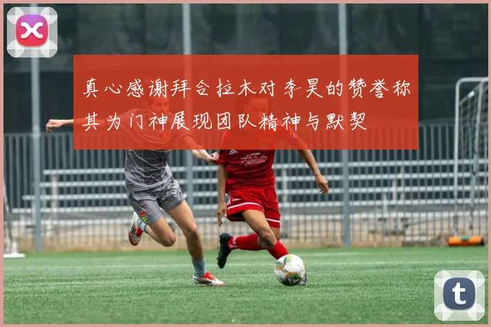 真心感谢拜合拉木对李昊的赞誉称其为门神展现团队精神与默契